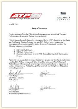 Letter from PSA