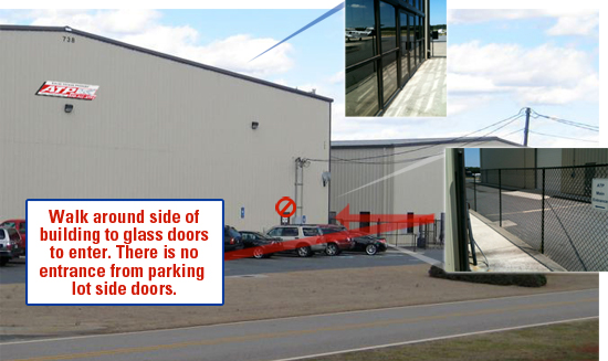 Entrance instructions for ATP LZU location
